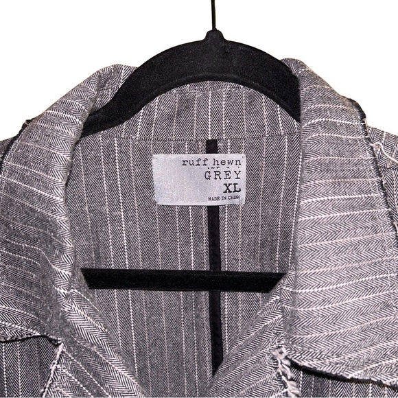 Ruff Hewn Distressed Grey Blazer - Size XL - Picture 3 of 4